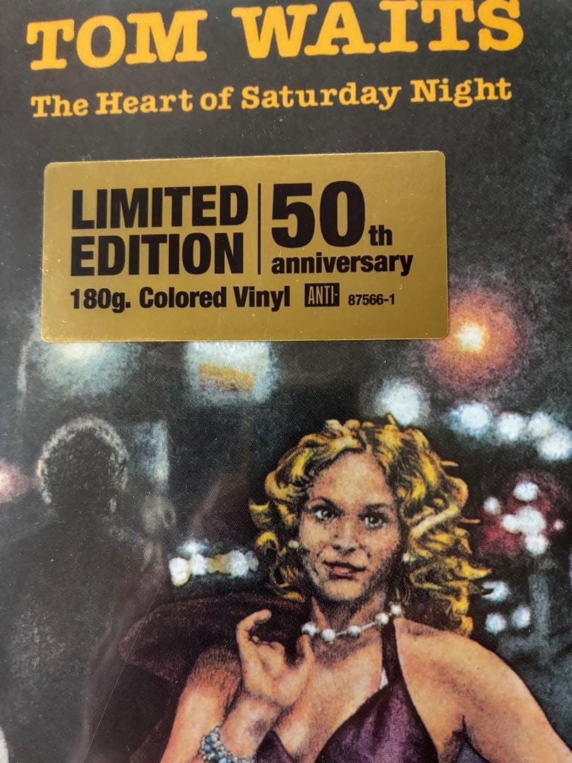 Tom Waits The Heart of Saturday Night LP Limited 50th Anniversary Gold Vinyl