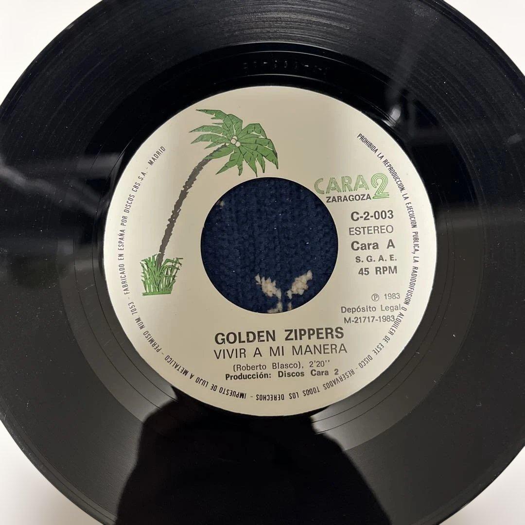 Golden Zippers Self-Titled 1983 Spanish Rockabilly 7" EP Rare w/ Insert Spain