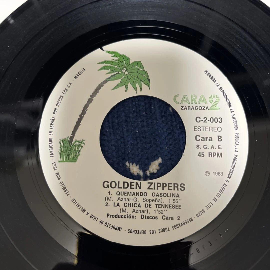 Golden Zippers Self-Titled 1983 Spanish Rockabilly 7" EP Rare w/ Insert Spain
