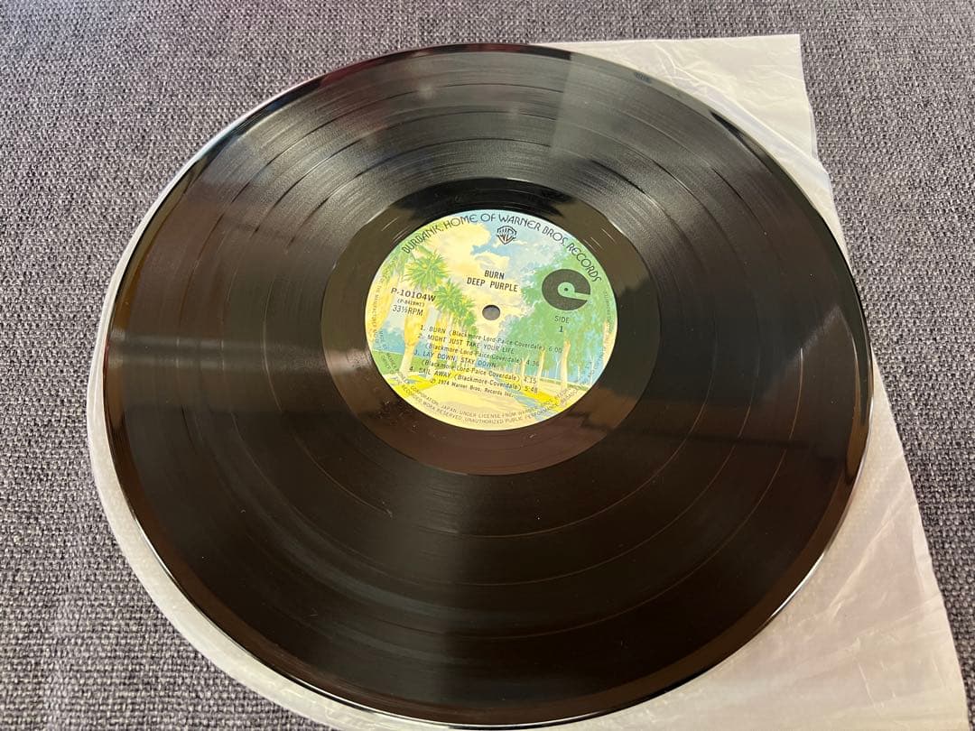 Deep Purple - Burn LP Japan Original 1974 Warner P-10104W With Obi & Liner