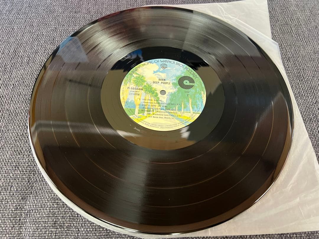 Deep Purple - Burn LP Japan Original 1974 Warner P-10104W With Obi & Liner