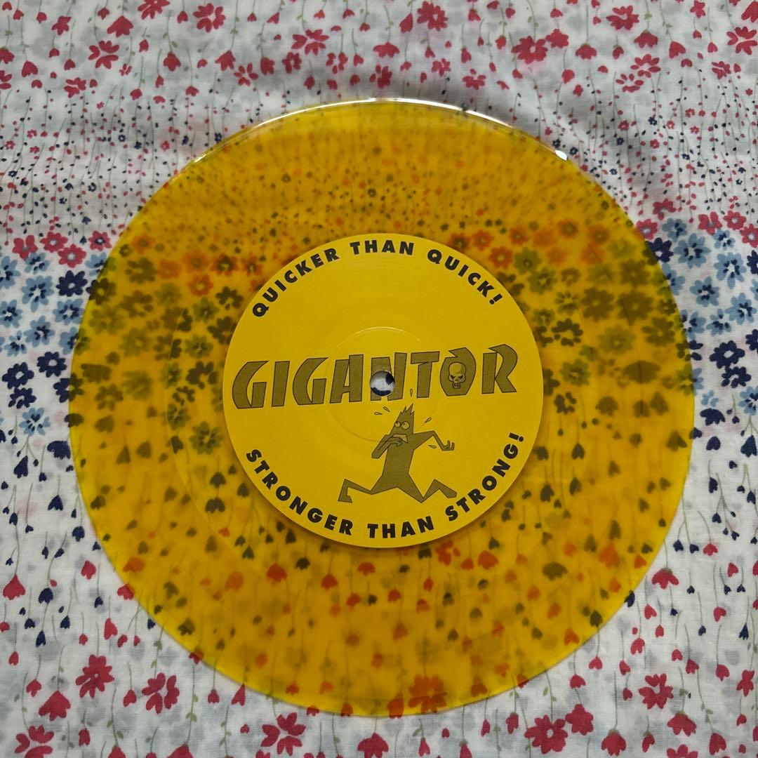 GIGANTOR Sweet Acid 7" Yellow Vinyl 1992 Punk Rock Lost & Found Records