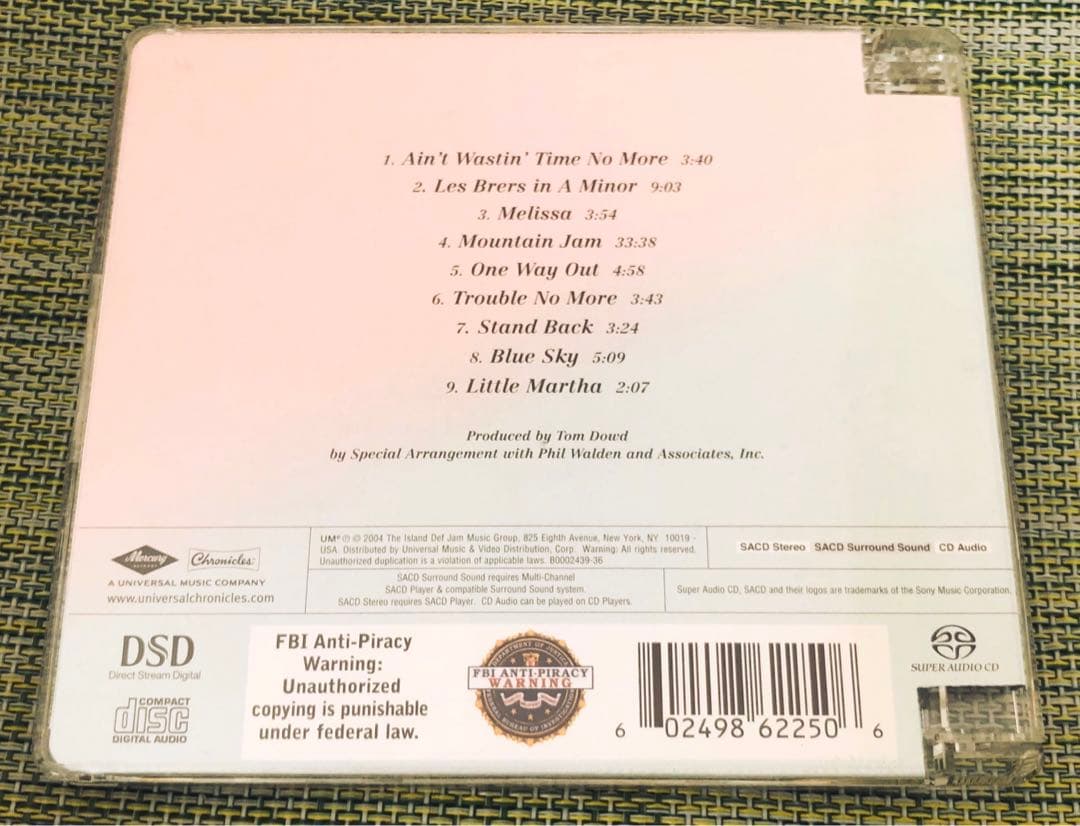 The Allman Brothers Band - Eat A Peach Hybrid SACD (2004, US Press, Rock)