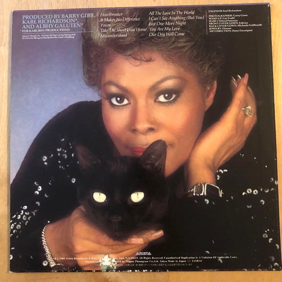 Dionne Warwick Heartbreaker Vinyl LP 1982 Japan Pressing 25RS-176 Bee Gees