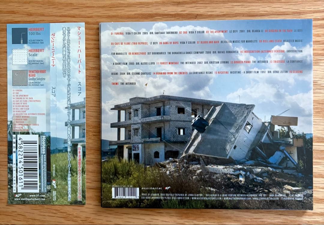 Matthew Herbert - Score CD Japan Press with OBI Limited Digipak