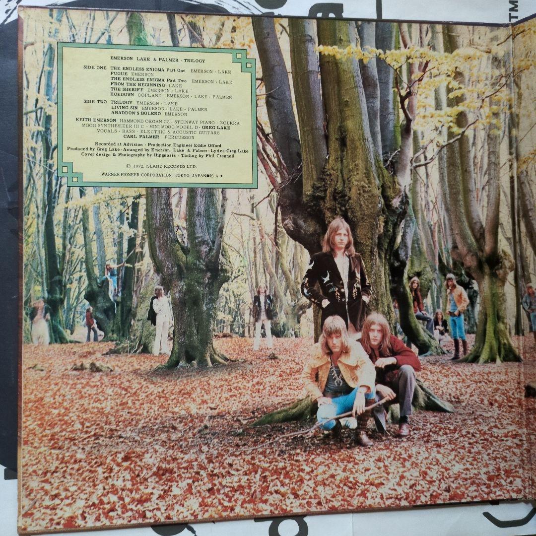 Emerson Lake & Palmer - Trilogy LP Vinyl 1972 Japan Atlantic Progressive Rock