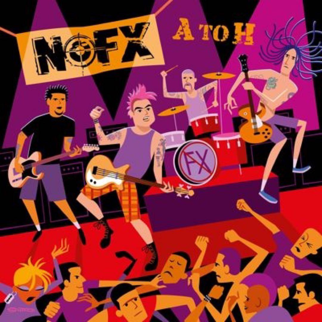NOFX - A to H - 12" Vinyl LP - Limited Edition Half Purple/Half Red Splatter