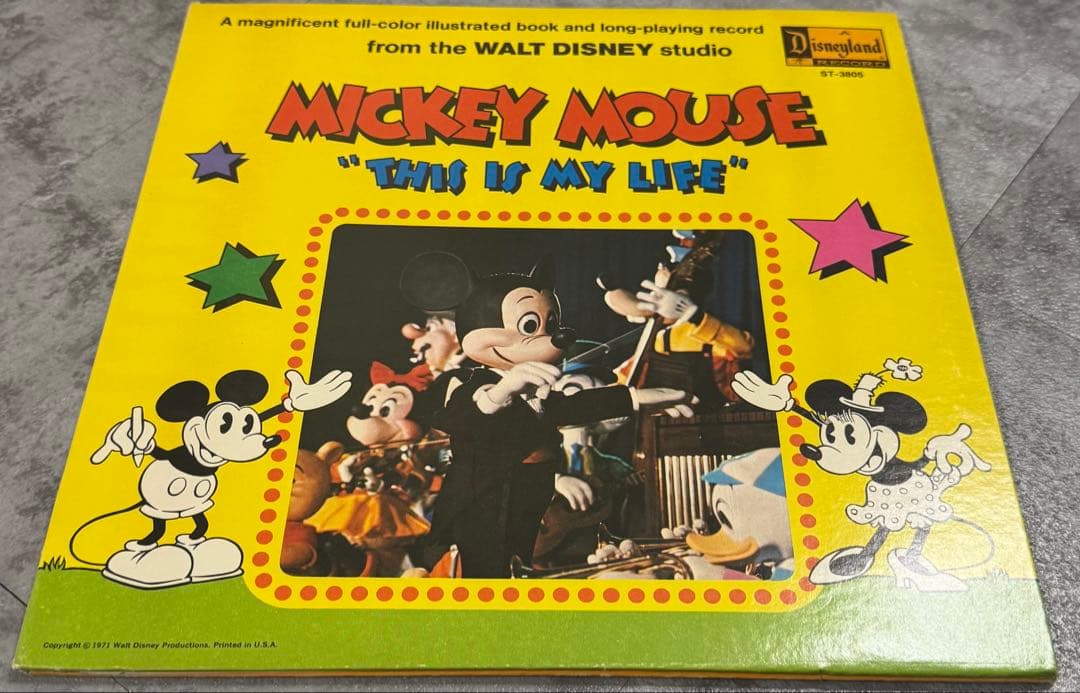 Mickey Mouse - This Is My Life Vinyl LP 1971 Disneyland Record ST-3805 US Orig