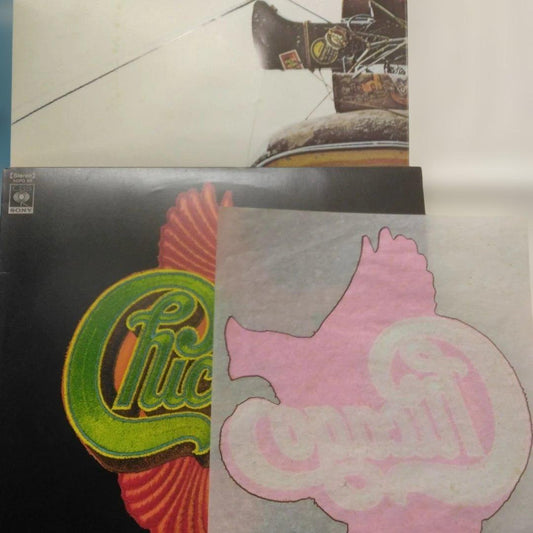 Chicago VIII LP 1975 Japan CBS/Sony SOPO-63 Poster & Rare Iron-On Transfer