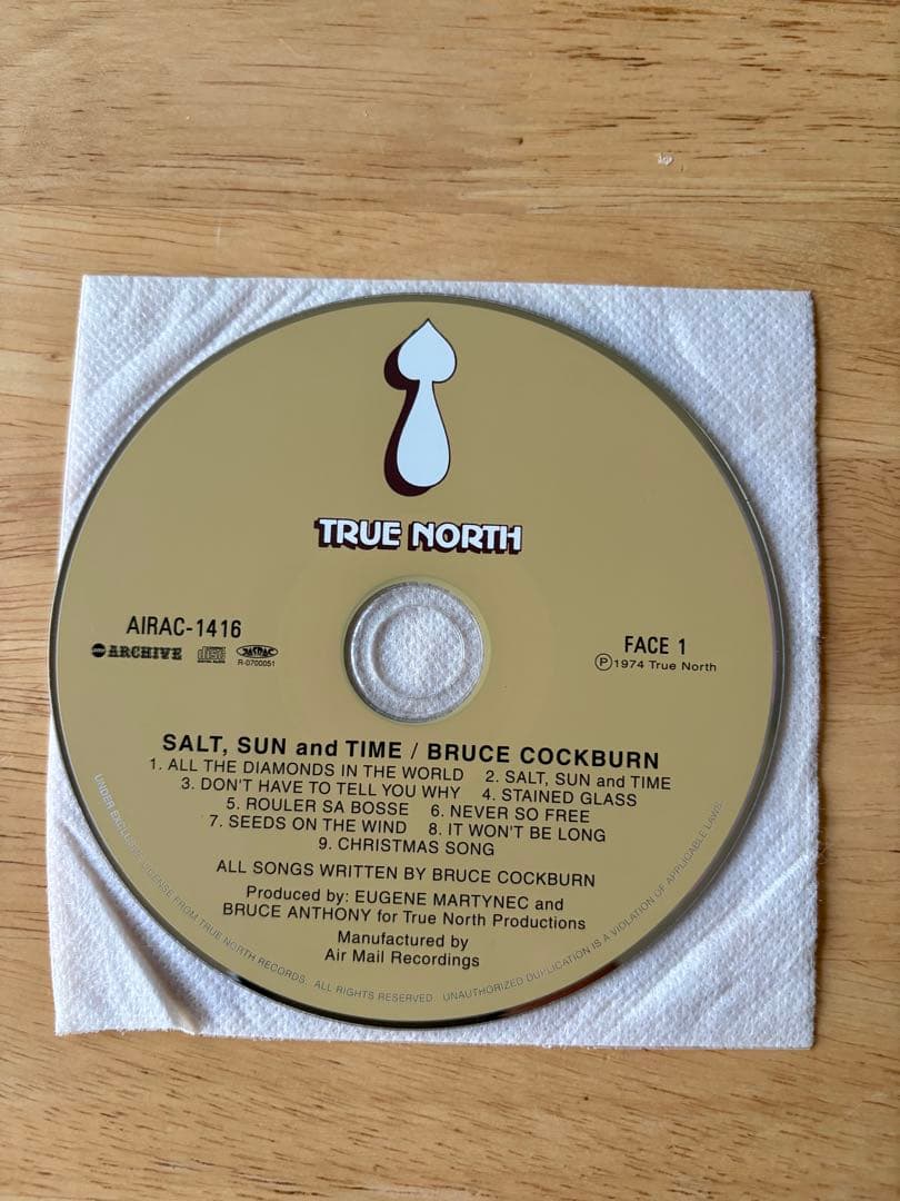 Bruce Cockburn - Salt, Sun and Time - Japan Mini LP CD, 2007 Remaster, with OBI