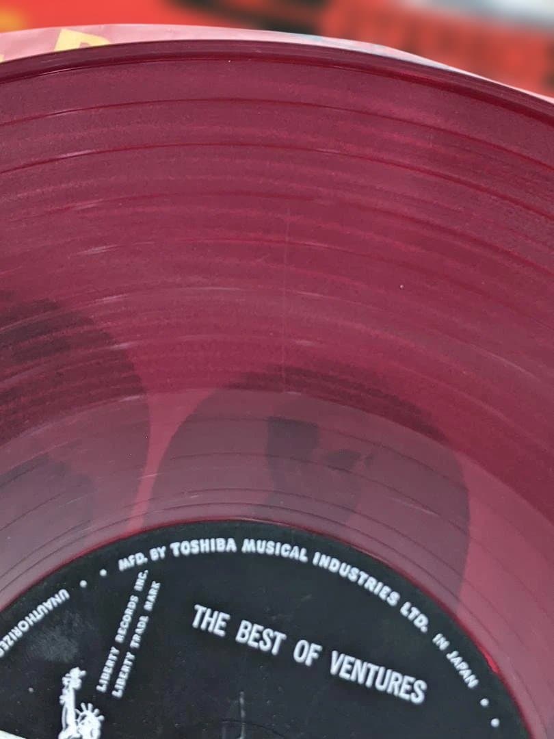 The Ventures Best of Ventures LP-7160 Red Vinyl Japan Record Used | Japansoundstore
