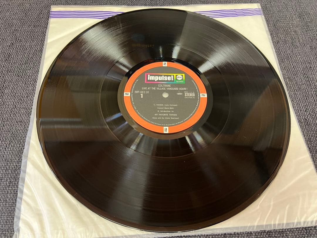 John Coltrane - Live At The Village Vanguard Again! Vinyl LP Japan Obi IMP-88110