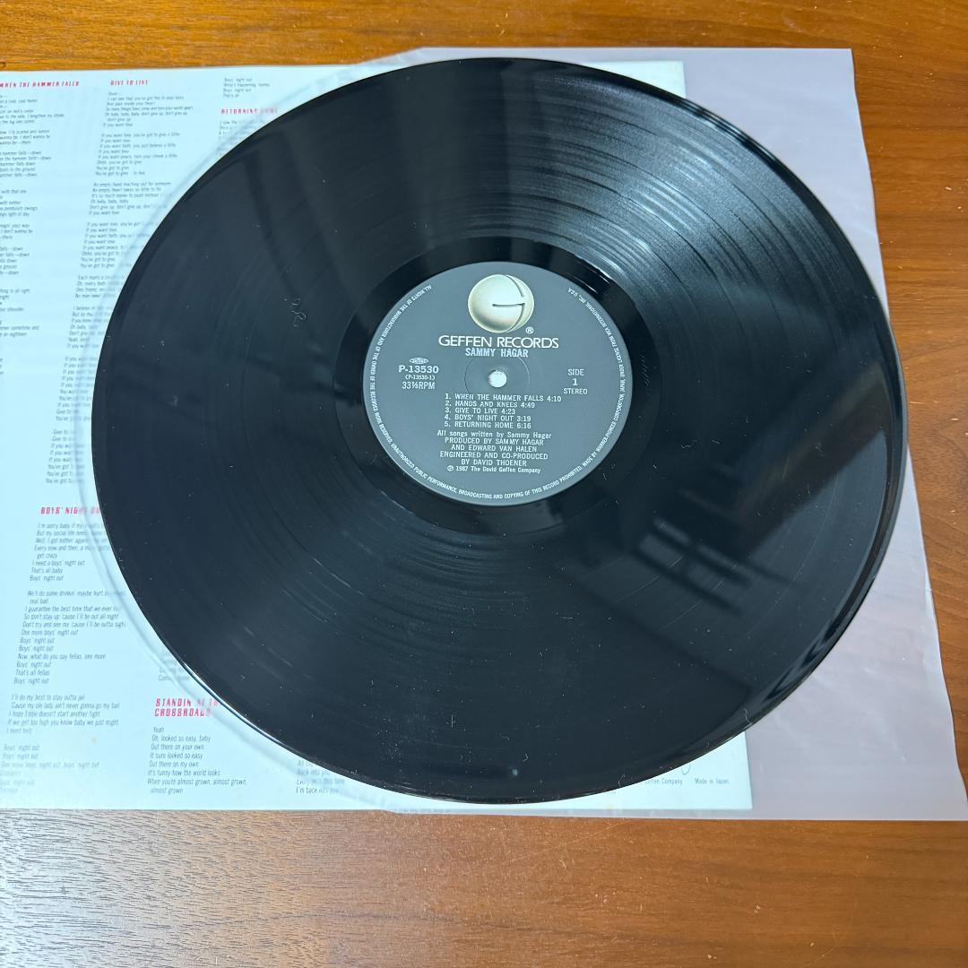 Sammy Hagar - Sammy Hagar (I Never Said Goodbye) LP Vinyl Japan w/Obi Insert