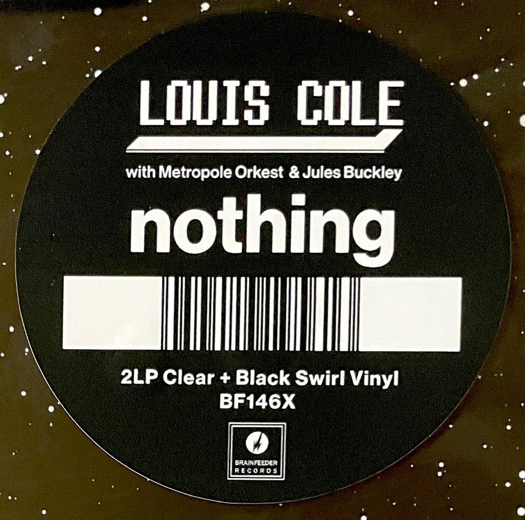 Louis Cole - Nothing 2LP Clear & Black Swirl Vinyl Brainfeeder