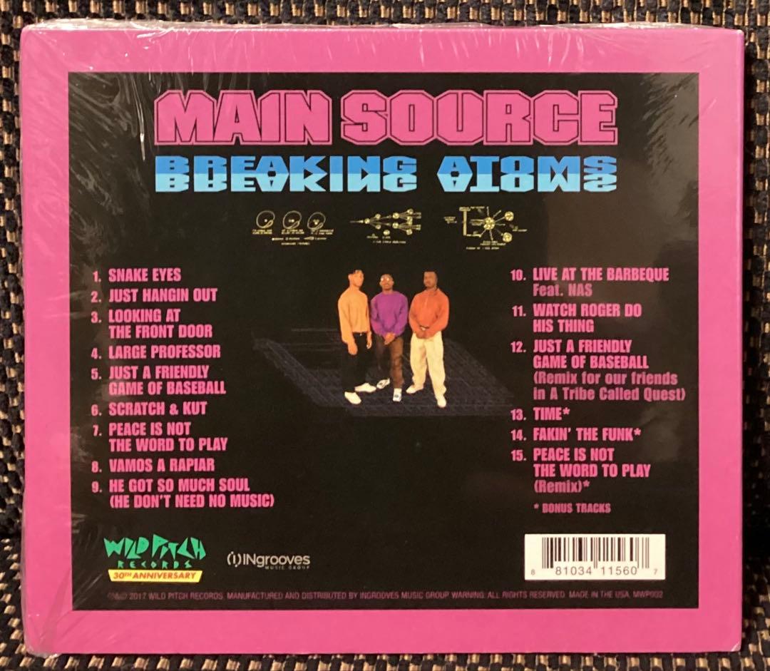 Main Source Breaking Atoms CD 30th Anniversary Edition Wild Pitch Records 2017