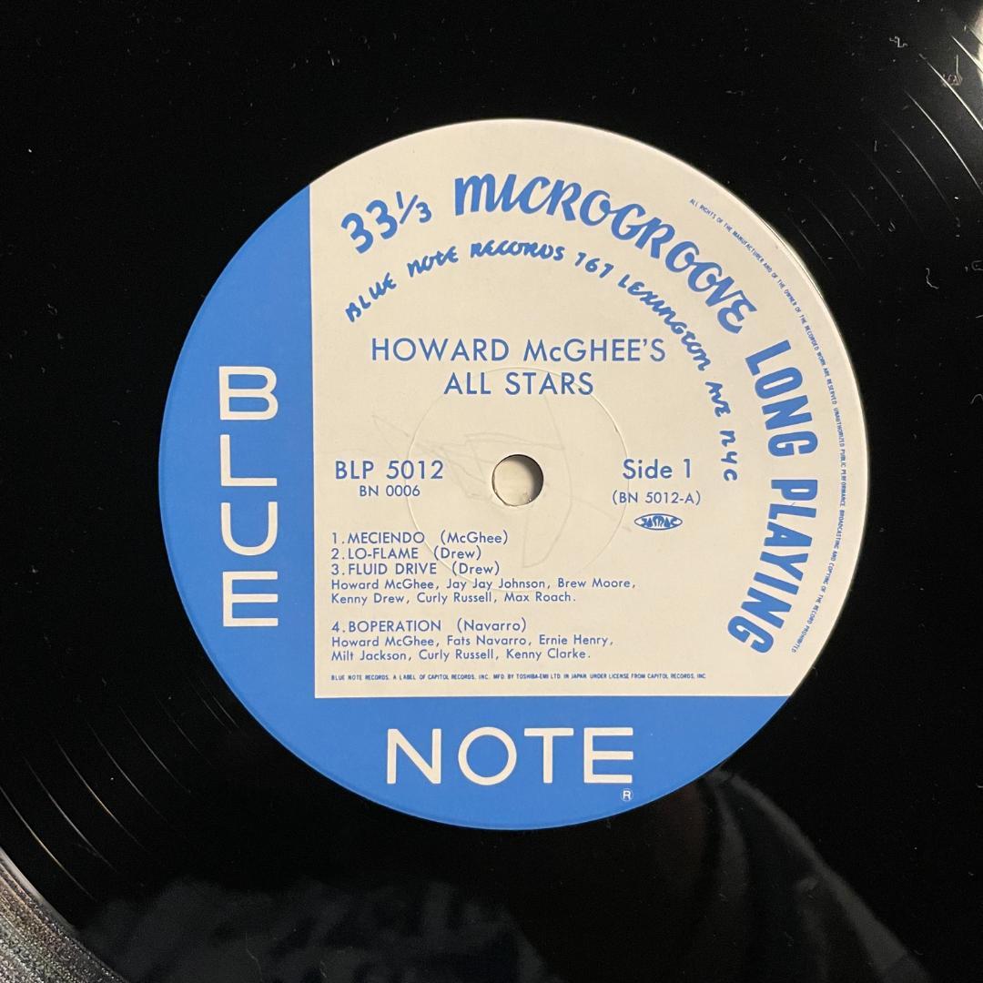 Howard McGhee - Howard McGhee's All Stars Vinyl LP Blue Note 5012 Japan Jazz