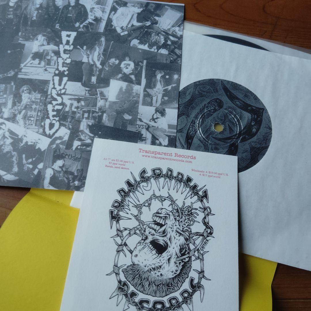 The Accused - Paint It Red 7" EP, 1999 Transparent Records, Punk Thrash Hardcore