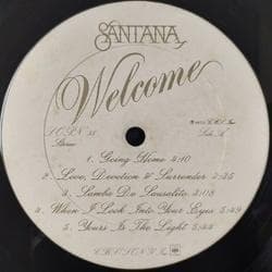 SANTANA - Welcome LP 1973 Japan Pressing Fusion Jazz Rock CBS/Sony SOPN 55