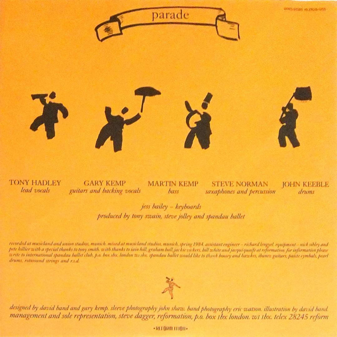 Spandau Ballet - Parade LP Vinyl 1984 Japan WWS-91085 Romantic With Obi