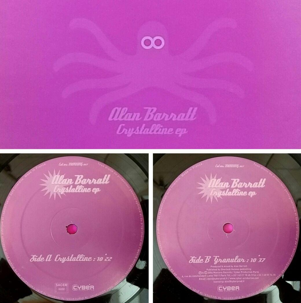 Alan Barratt Crystalline EP 12" Vinyl Electronic House Techno France Pressing