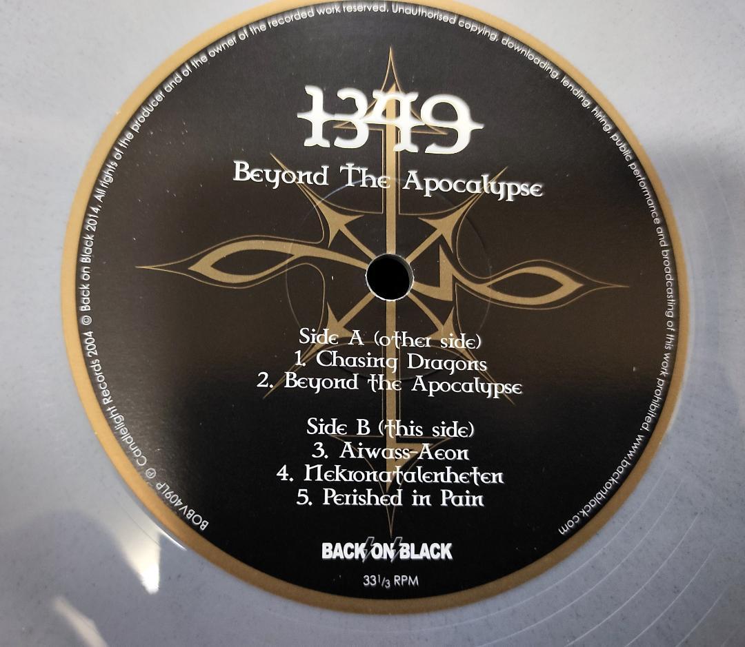 1349 - Beyond the Apocalypse 2LP Vinyl Black Metal Norwegian Import