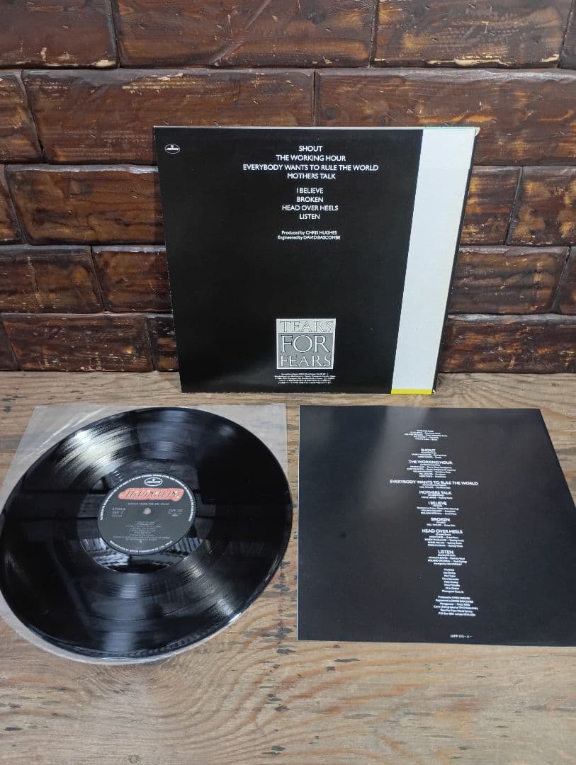 Tears For Fears Songs From The Big Chair LP Japan Pressing w/ Obi Synth-pop 1985