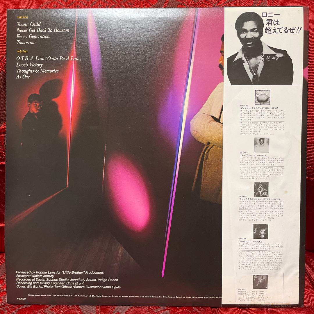 Ronnie Laws Every Generation Blue Note LP Jazz Funk Soul Used | Japansoundstore