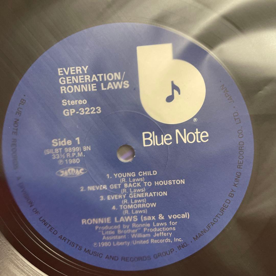Ronnie Laws Every Generation Blue Note LP Jazz Funk Soul Used | Japansoundstore