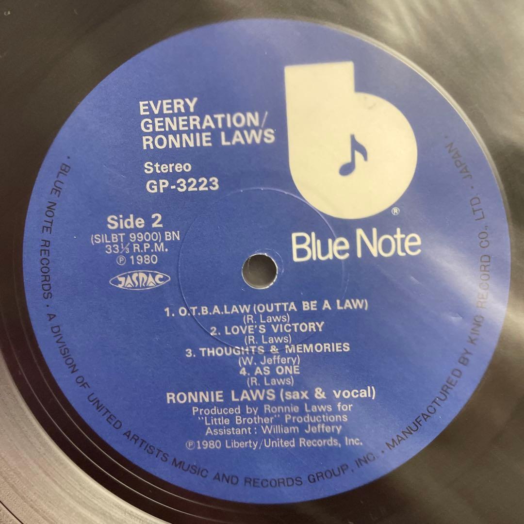 Ronnie Laws Every Generation Blue Note LP Jazz Funk Soul Used | Japansoundstore