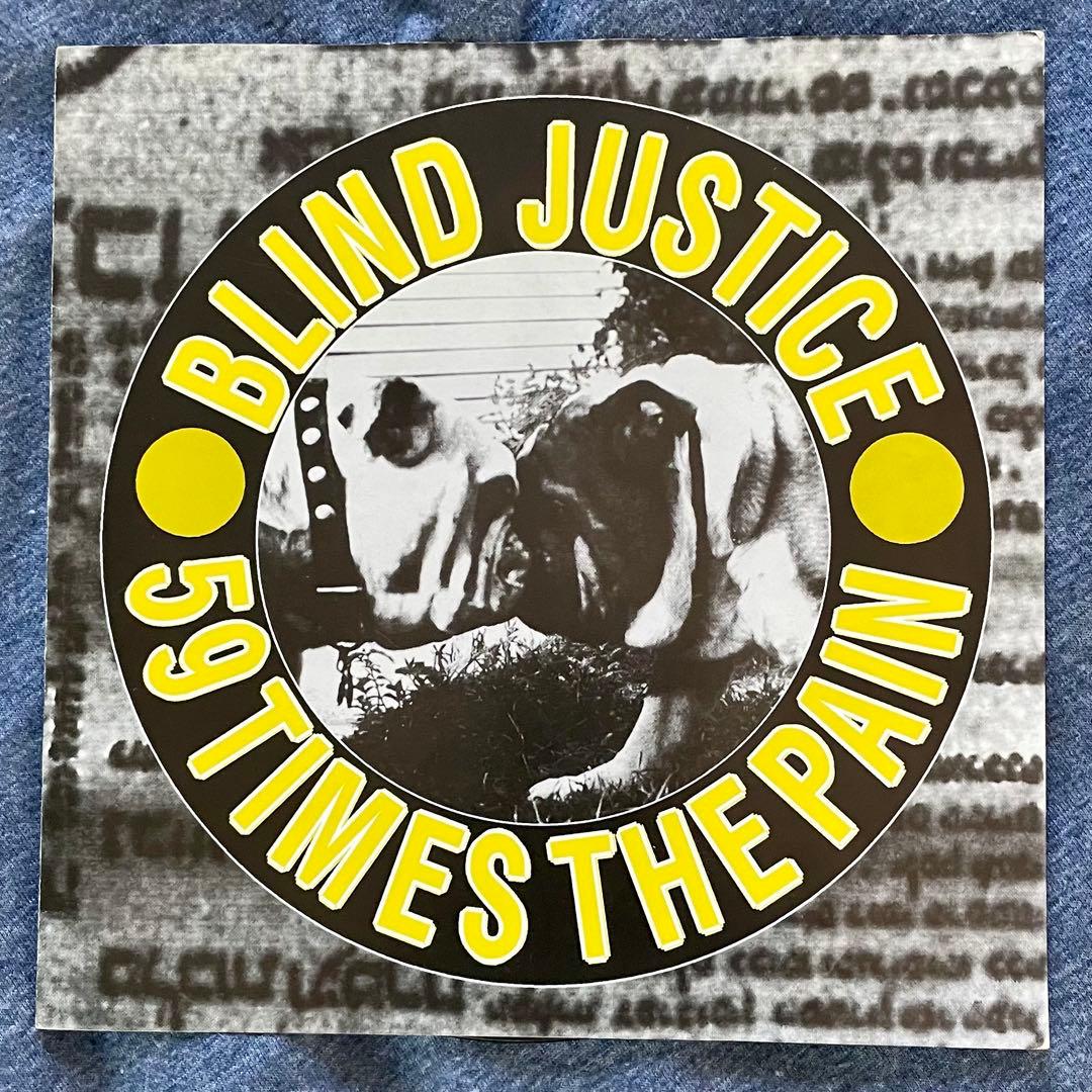 Blind Justice & 59 Times The Pain Split 7" Vinyl Record with 6 Songs, Black | Japansoundstore