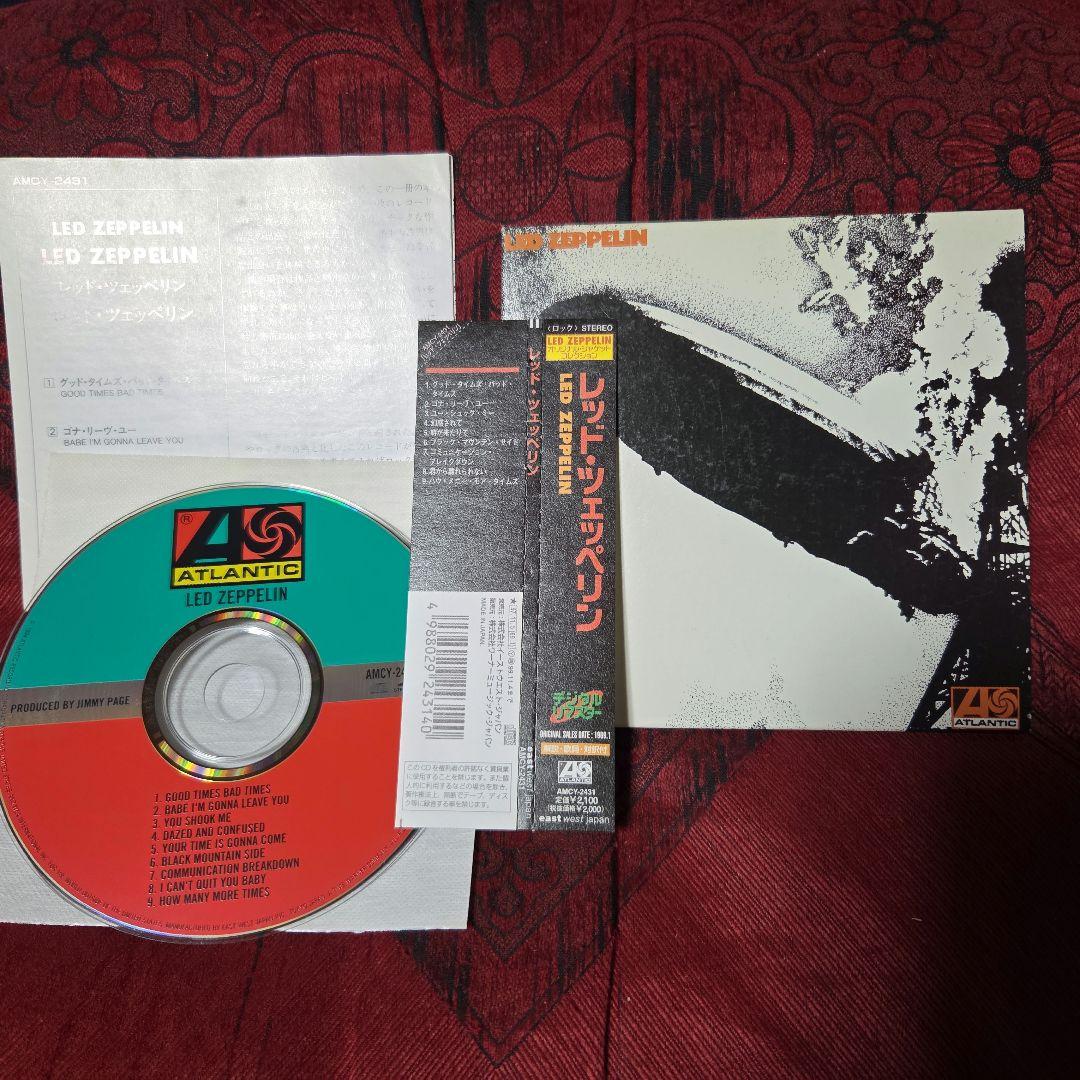 Led Zeppelin Self-Titled Debut Album CD Japan Press Mini LP Sleeve with OBI