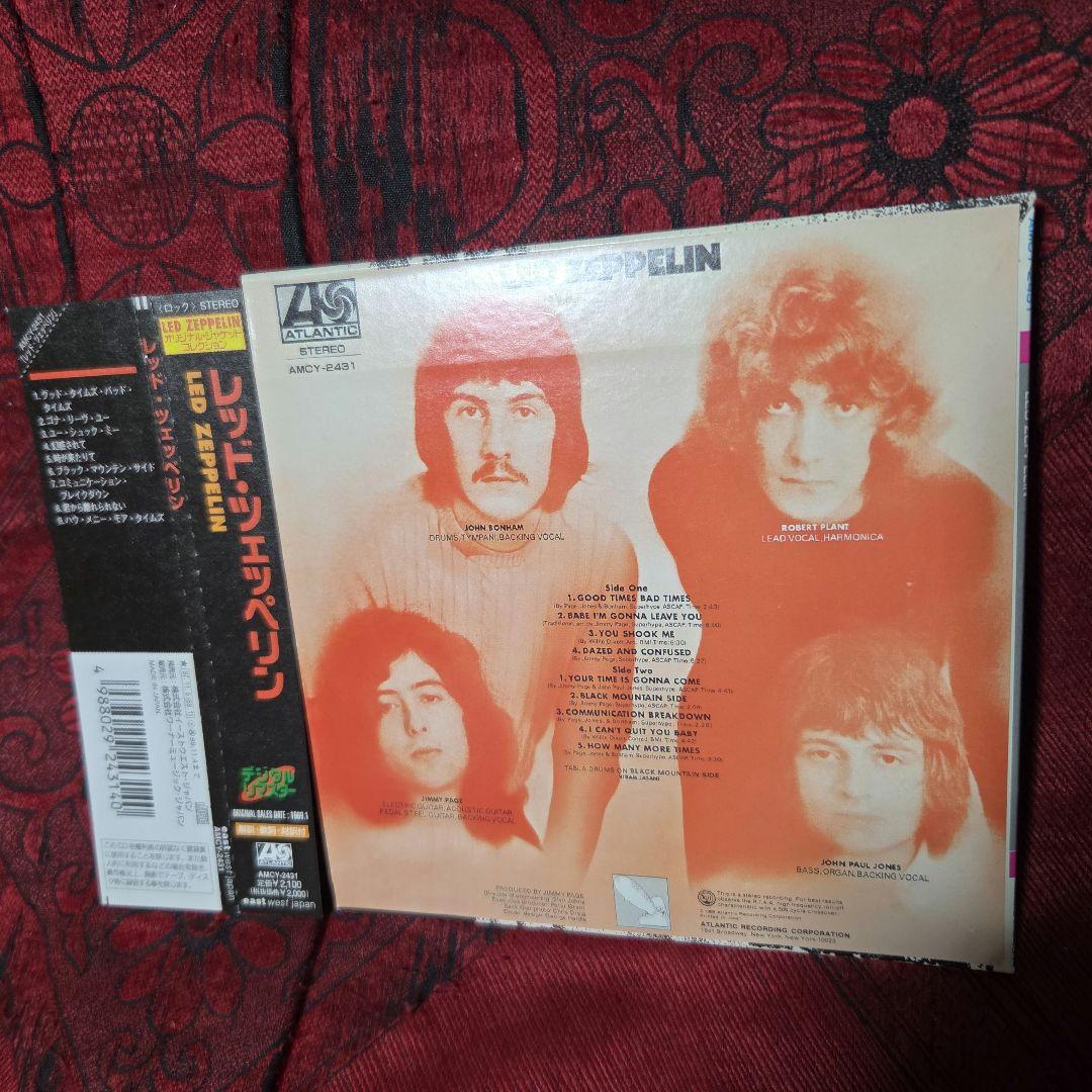 Led Zeppelin Self-Titled Debut Album CD Japan Press Mini LP Sleeve with OBI