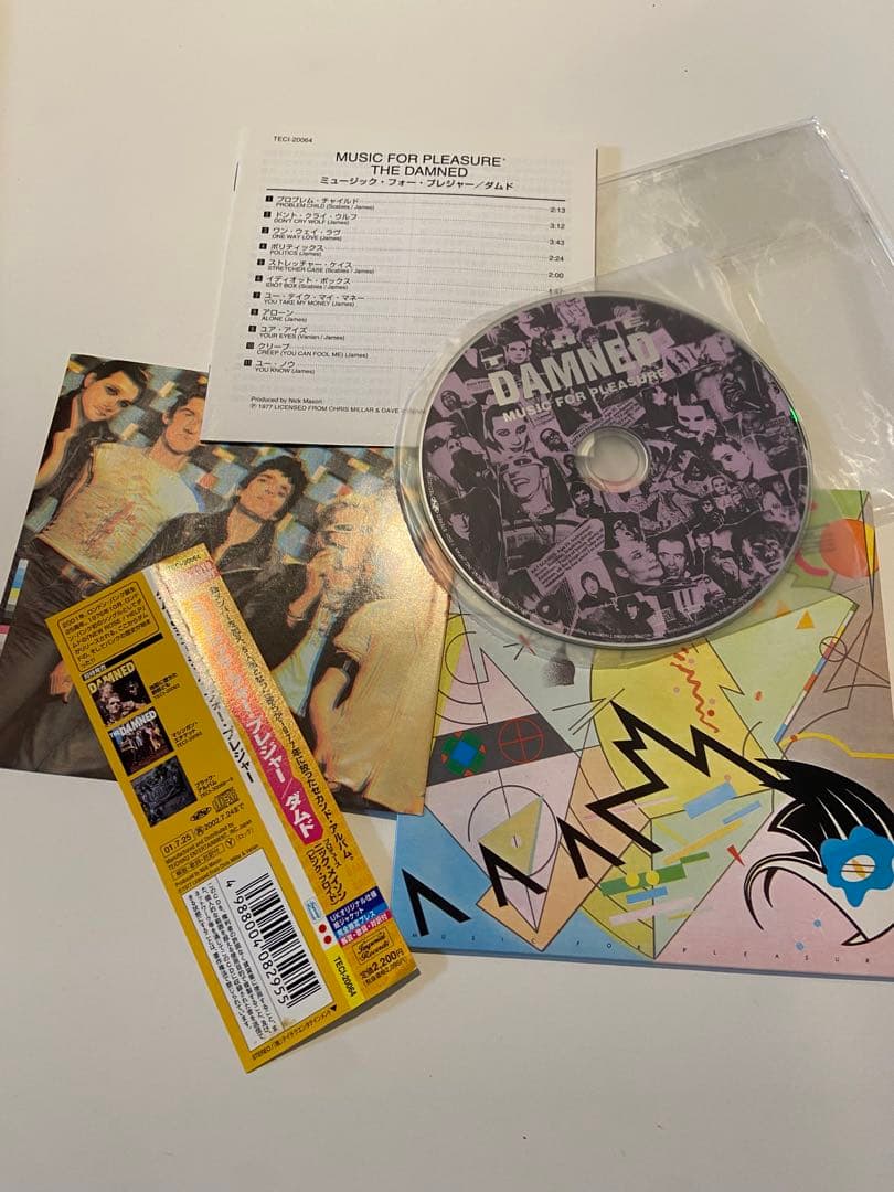 The Damned Music for Pleasure CD Japan Paper Sleeve Used | Japansoundstore