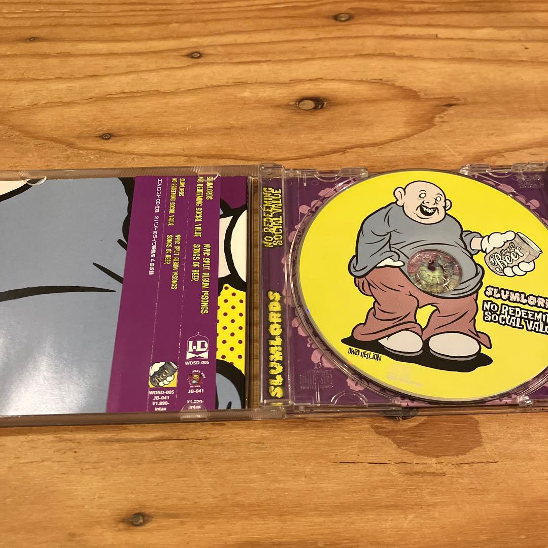 Slumlords / No Redeeming Social Value - Songs of Beer CD Japan Press with OBI