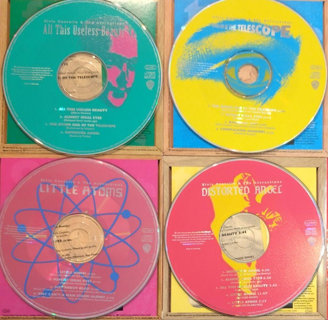Elvis Costello & The Attractions 4-CD Limited Edition Singles Set 1996 Japan
