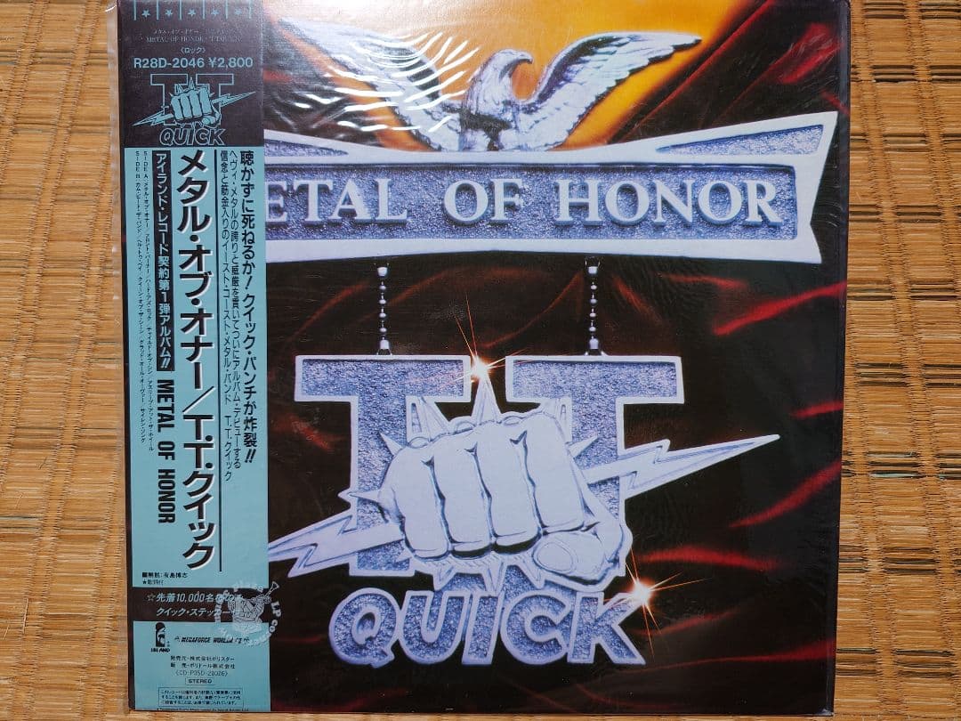 T.T. QUICK - Metal Of Honor LP 1986 Japan Original Pressing W/ OBI Mark Tornillo
