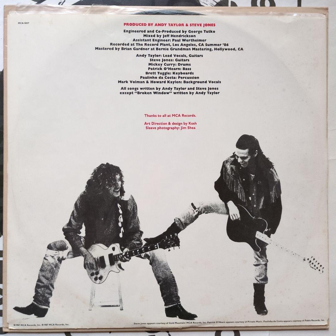 Andy Taylor - Thunder Vinyl LP 1987 Rock Japan Import MCA-5837