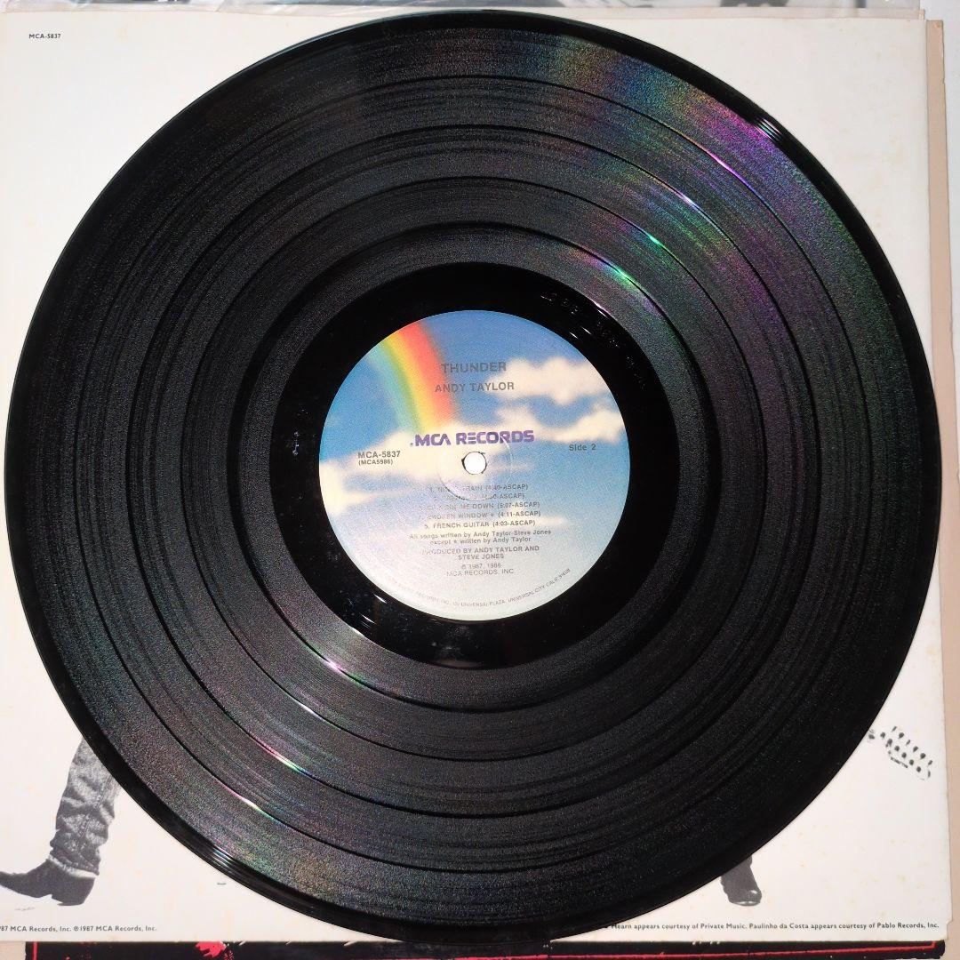 Andy Taylor - Thunder Vinyl LP 1987 Rock Japan Import MCA-5837