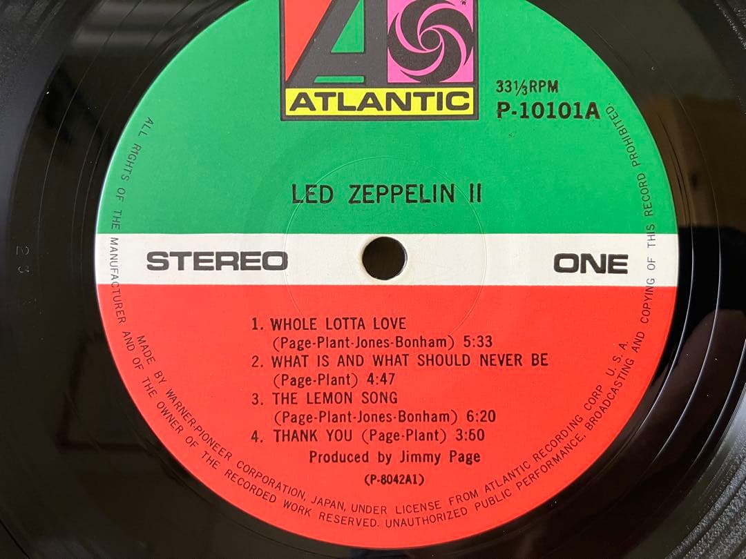 Led Zeppelin II Vinyl LP Japan Pressing P-10101A with Obi Hard Rock Classic