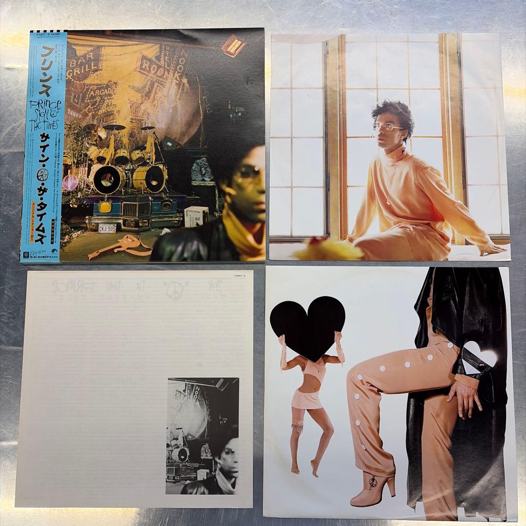 Prince Sign O' The Times 2LP Vinyl Record Japan P-6257-8 with Obi