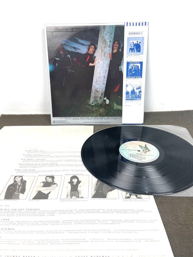 The Cars - The Cars Vinyl LP 1978 Japan Original Issue with Obi and Liner Notes