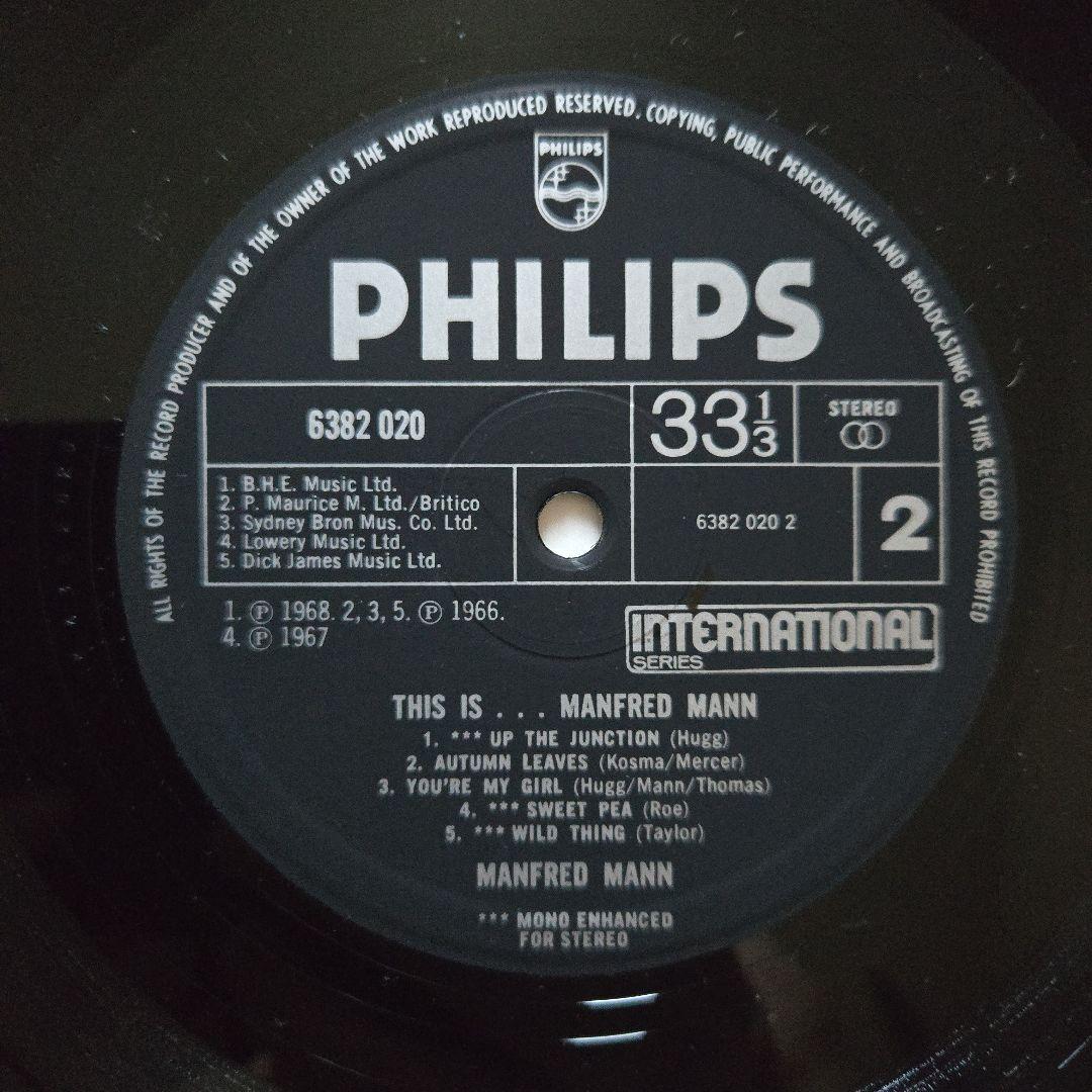 Manfred Mann - This is... Manfred Mann UK LP Vinyl Record Philips 1970 Rock