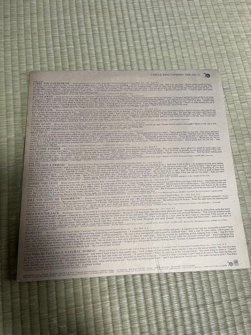 Carole King Tapestry LP Record Japanese Edition Used Columbia 70s with Gorilla O | Japansoundstore