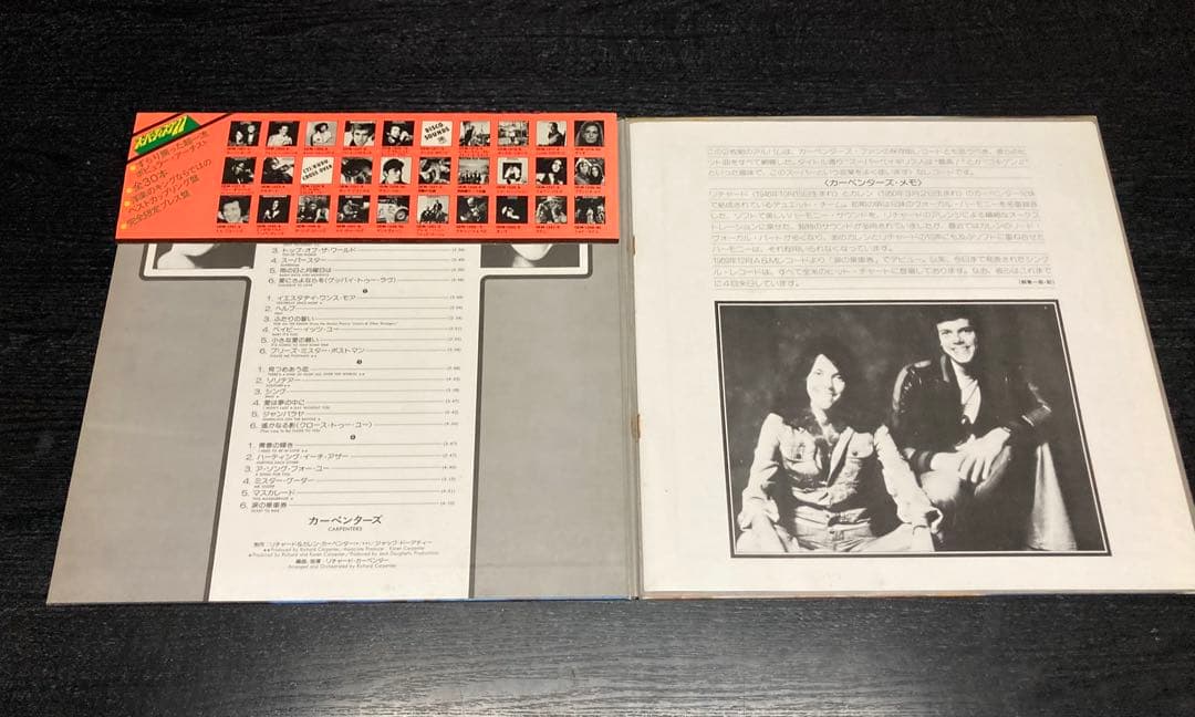 Carpenters Superdisc 77 2LP Vinyl Japan Obi Included Best Hits Compilation