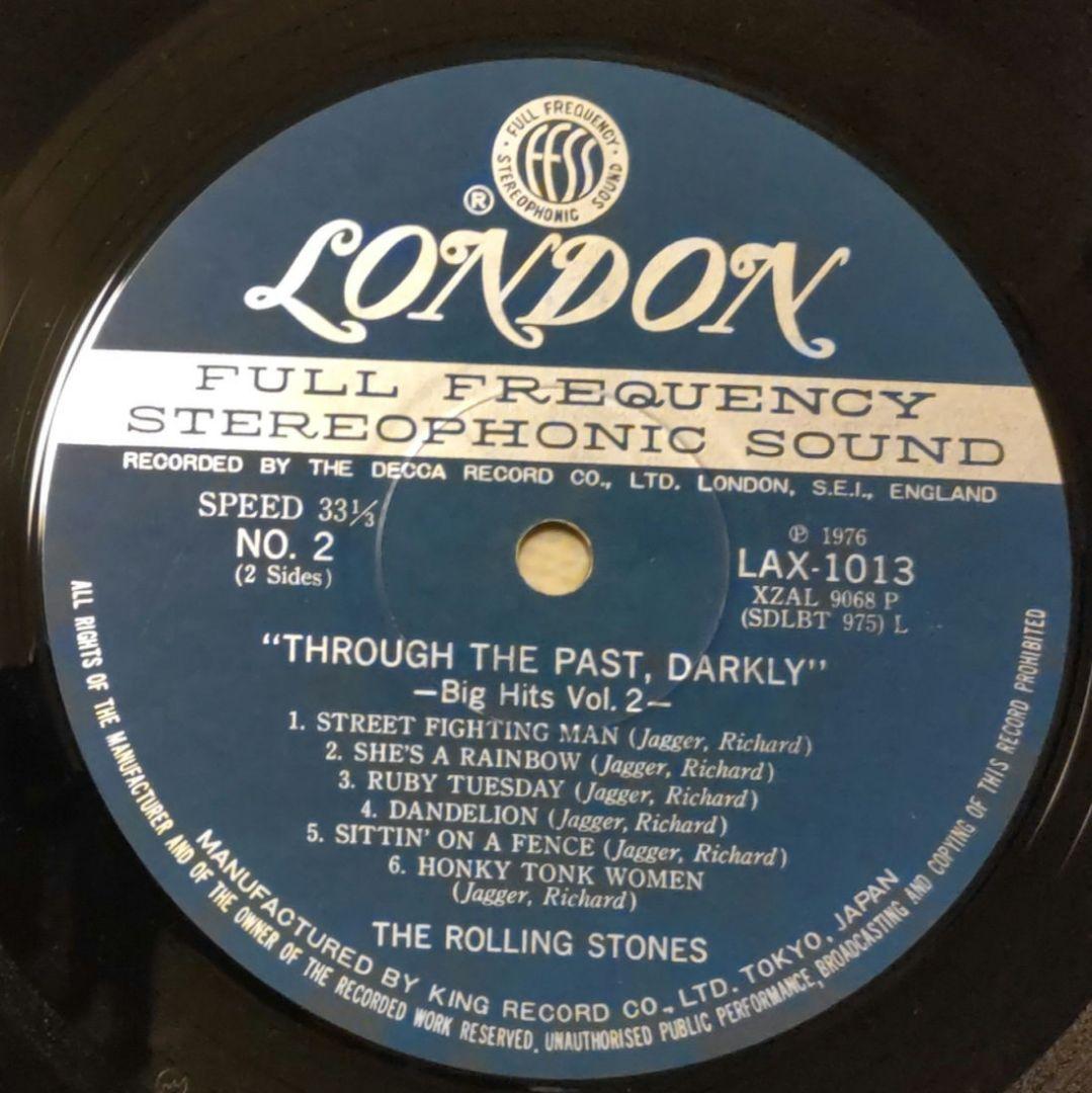 Rolling Stones "Through The Past, Darkly" LP Vinyl Record, 60s Rock, Excellent C | Japansoundstore