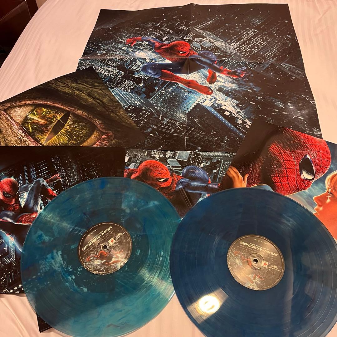 The Amazing Spider-Man Soundtrack 2LP Clear Blue Vinyl James Horner Movie Score
