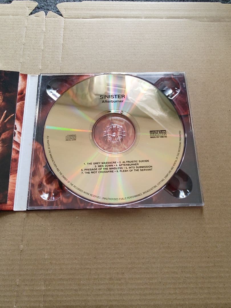Sinister - Afterburner CD Digipak Gold Disc Edition Limited 2000 Metal Mind
