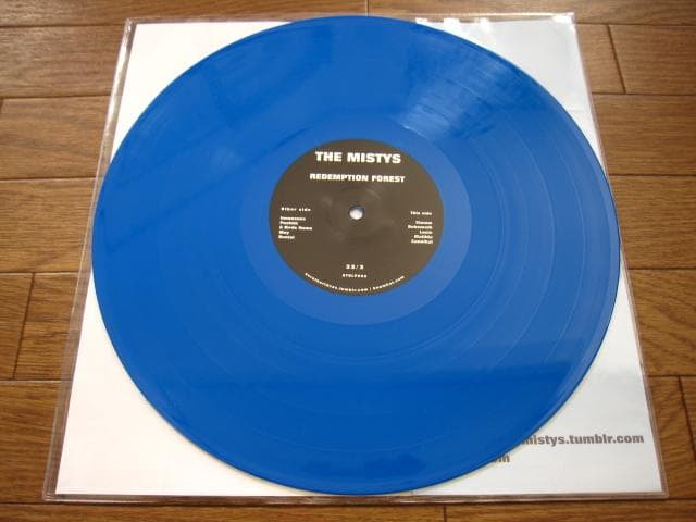 THE MISTYS Redemption Forest LP Blue Vinyl Limited Edition Indie Rock Japan