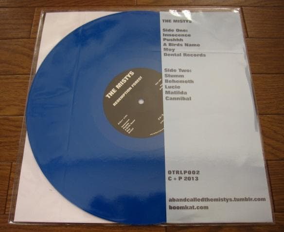 THE MISTYS Redemption Forest LP Blue Vinyl Limited Edition Indie Rock Japan