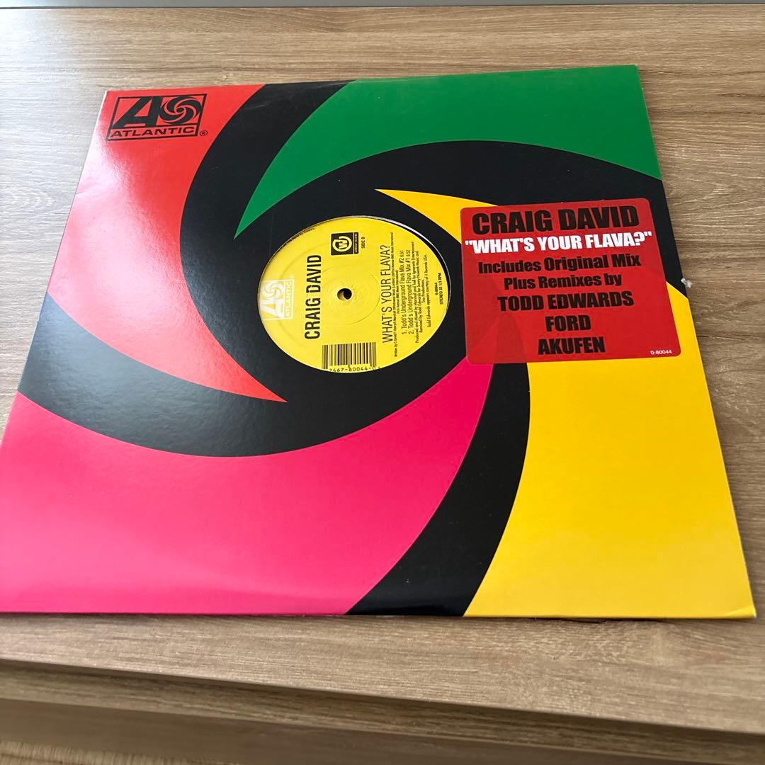 Craig David - What's Your Flava? 12" Vinyl Record Todd Edwards Remixes